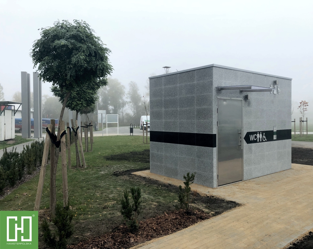 Automatyczna toaleta publiczna Phoenix UNO Granit Szary w Barcinie
