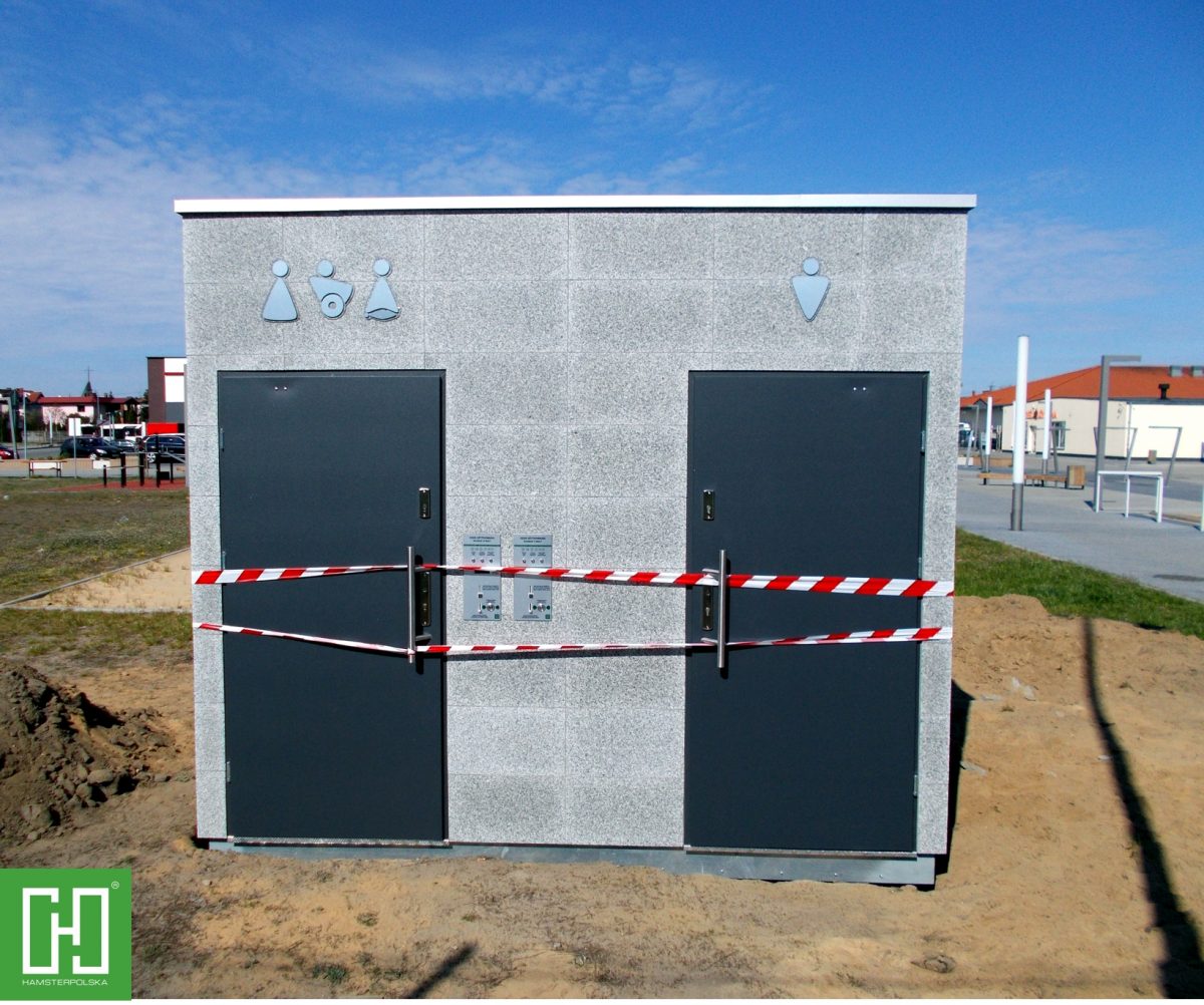 Automatyczna toaleta publiczna Papilio DUO Granit Szary w Lubiczu